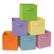Casafield Set of 6 Collapsible Fabric Cube Storage Bins - Foldable Cloth Baskets for Shelves, Cubby Organizers & More
